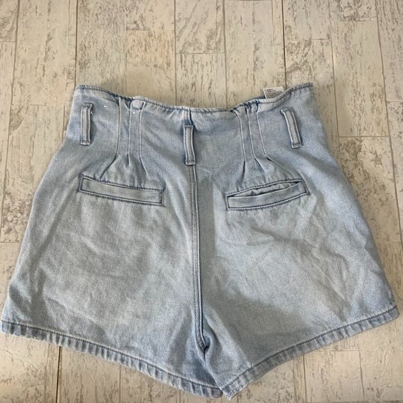 American Eagle Mom Jean Shorts 0 Button Fly - Picture 2 of 7